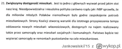 Jankowalski715 - Poniżej fragment umowy koalicyjnej ws. mieszkalnictwa. Czy ktoś tam ...