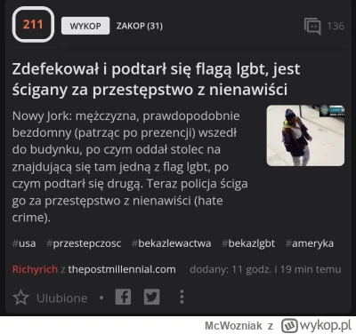 McWozniak - Wykopkowa Prawica ma nowego bohatera! ( ͡° ͜ʖ ͡°) 
Typ zesrał się w miejs...