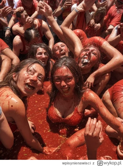 wpisynienawisci - Polecam wszystkim święto La Tomatina w #hiszpania Dużo zabawy, wese...
