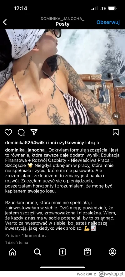 Wojak90 - #frajerzyzmlm 
Gwiazda MLM, milionerka Dominika zarabiajaca miesiecznie 150...