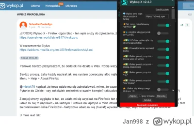 Jan998 - @SebastianDosiadlgo: Dobra, napisałęm, że działa, tak średnio działa. 
Konkr...