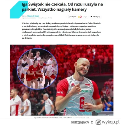 bluzgajacy - #paryz2024 Wszyscy zesrani i podnieceni postawą Igi Świątek, która dołąc...