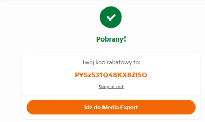 TryAgain96 - PYSz531Q48KX8ZI50 kod 50 zł na mediaexpert za minimum 1000 zł #polityka ...