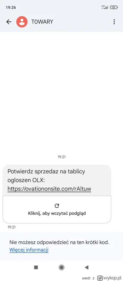 awdr - #olx #oszustwo  #oszukujo #bezpieczenstwo

Kolega wystawił rower na olx i po k...