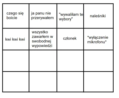 Bujak - #polityka #sejm #bekazpisu 
zbieram hasła do komisyjnego bingo, biorę 200 zł ...
