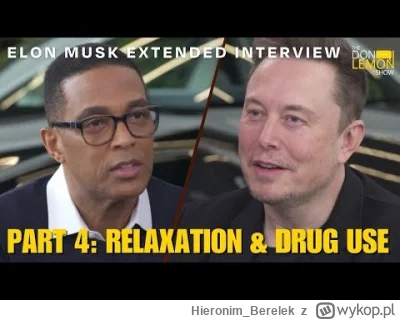 Hieronim_Berelek - @gonzo91: przecież Musk sam mówił że ketaminę bierz więc co mają m...