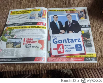 Hansim33 - czy to normalne ze poczta polska roznosi ulotki wyborcze jedynego słuszneg...