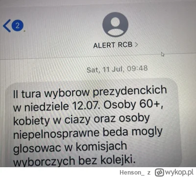 Henson_ - Pis wysyłał alert rcb zeby głosować za ich rządów 
#polityka