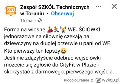 PiccoloGrande - Darmowe wejściówki są dla dziewczyn.
Chłopcy zapłacą.

#dyskryminacja...