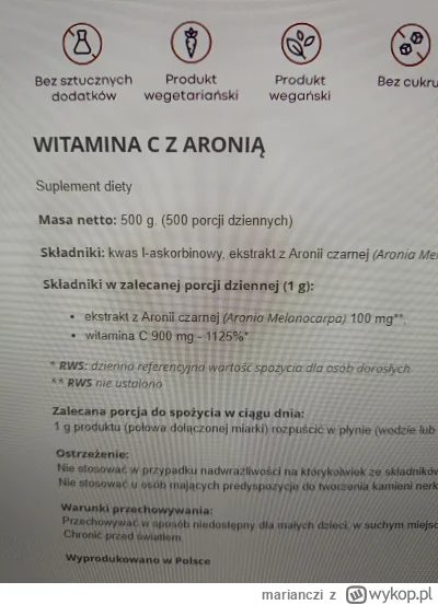marianczi - Czy nie jest przestępstwem zalecać komuś 1125% dziennego zapotrzebowania ...