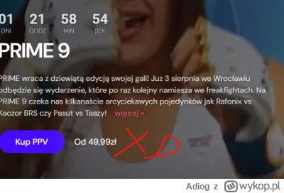 Adiog - cena wysoka, bezi postanowił iść na całość i przetestować jakąś swoja teorie ...