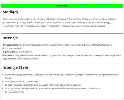 dendrofag - @DominiCanes, @Igtorn, @JonaszSynGrazyny, @Kalafijor, @Maaska, @RomskaPal...