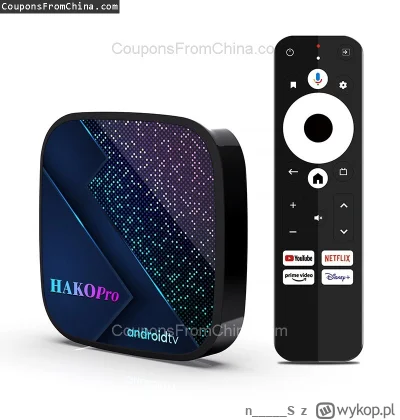 n____S - ❗ HAKO Pro Android 11 TV Box 4/64GB S905Y4
〽️ Cena: 79.99 USD (dotąd najniżs...