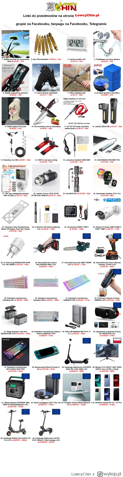 LowcyChin - Cześć, poniżej w tagu #lowcychin prezentuję ciekawe kupony i promocje do ...
