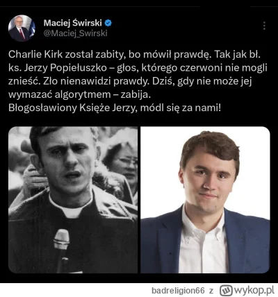 badreligion66 - #polityka Wjechał tryb Popiełuszko.