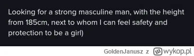 GoldenJanusz - jak nie masz 185+cm wzrostu to żadna kobieta nie będzie się czuć przy ...