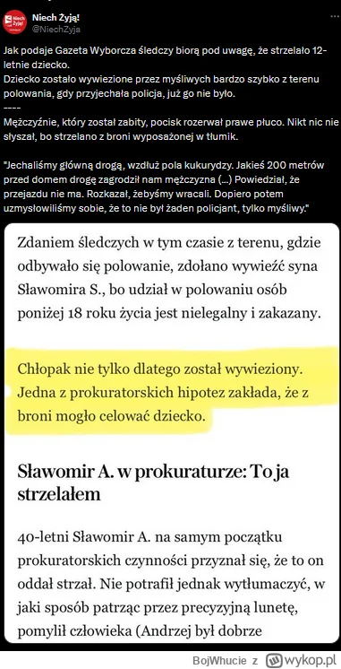 BojWhucie - #polowanie #mordercy #bron #afera