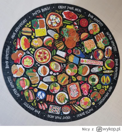 Nicy - WORLD FOOD 500 elementów okrągłe puzzle GIBSONS
* używane
* po połączeniu niez...