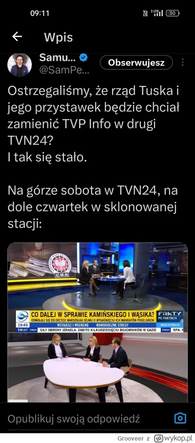 Grooveer - #polityka #tvp #tusk #po #tvn