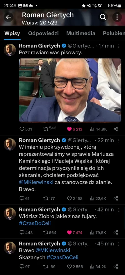 kobiaszu - Giertych nie nadąża z otwieraniem flaszek xD

J--------i doczekał się 

#p...