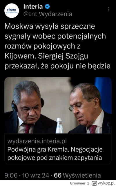 Grooveer - Tylko Trump może zmusić obie strony do rozmów pokojowych i negocjacji
#ukr...