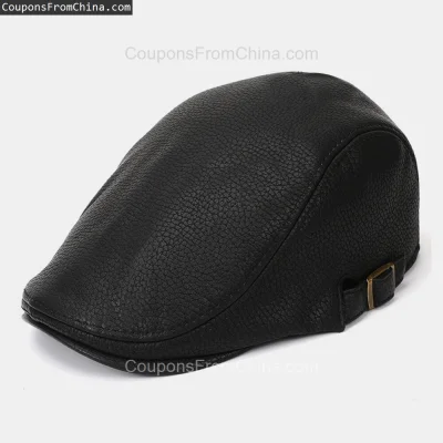 n____S - ❗ Men Faux Leather Warm Solid Color Retro Forward Hat
〽️ Cena: 3.39 USD
➡️ S...