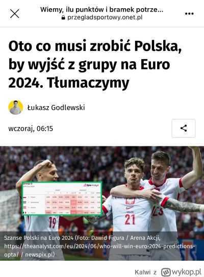 Kalwi - Jeszcze nie zagrali żadnego meczu a już zaczyna się liczenie matematycznych s...