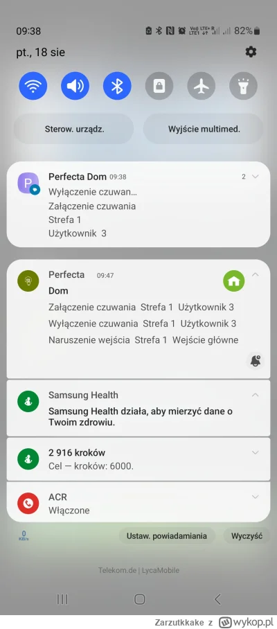 Zarzutkkake - Aplikacja sama sobie ustala godzinę powiadomienia czy to przepowiadanie...