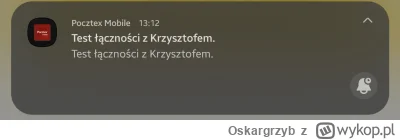 Oskargrzyb - Tym razem poczta polska testuje na produkcji.

Pozdrawiam Krzysztofa. ( ...
