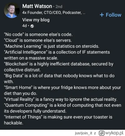 justjoin_it - "Trochę" prawdy w tym jest ( ͡~ ͜ʖ ͡°)

PS: a 100% prawdy jest w tym, ż...