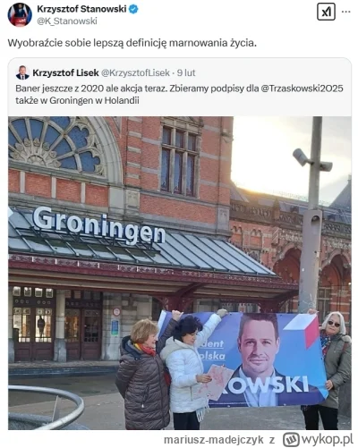 mariusz-madejczyk - No i powiedźcie, że Krzysiu nie ma osobistego problemu z Trzaskow...