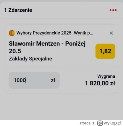 sforce - #gielda co myślicie o zagraniu Under 20.5 na mentzena? 
Spoko kurs