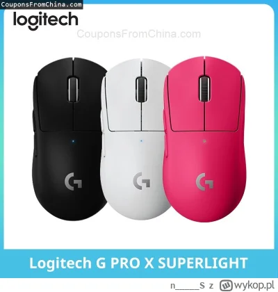 n____S - ❗ Logitech G PRO X SUPERLIGHT Wireless Mouse
〽️ Cena: 98.55 USD (dotąd najni...