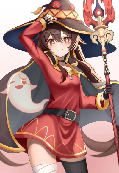 LatajacaPapryka512 - #randomanimeshit #anime #konosuba #megumin #hutao #genshinimpact