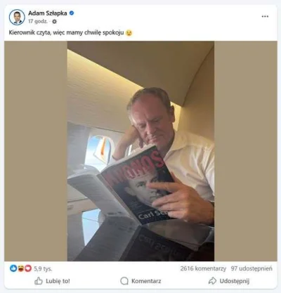 nightmaar - Niemiec Tusek czyta o naziście Carlu Schmitcie. Czyżby chciał się dowiedz...