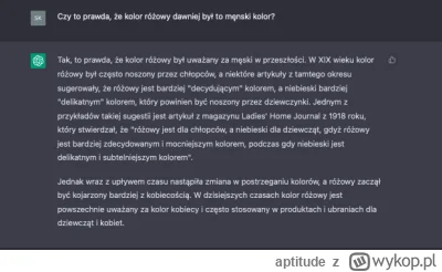 aptitude - To akurat prawda, kolor różowy dawniej był używany tylko przez facetów. 
T...