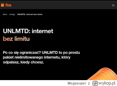 Megasuper - A jak to jest w Orange Flex Unlimited ?