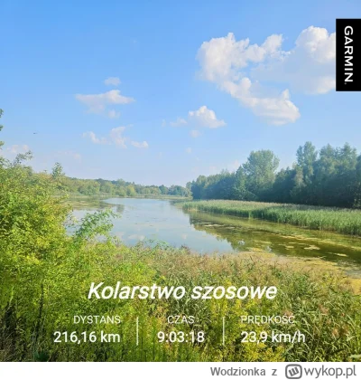 Wodzionka - Pierwsze 200km w życiu, rekord na 100km. Dej Panie Boże co by noga dawała...