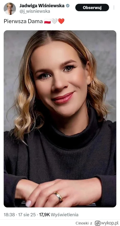 Cinoski - Biedna kobieta, chyba jest zdaniem pisowców tak brzydka, że raz nałożą jej ...