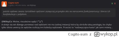 Cogito-sum - >Twój wysryw zamieściłeś jako odpowiedź na: "zazwyczaj przymyka oko na n...