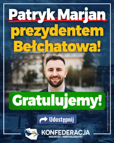 L3stko - Polski Javier Milei prezydentem Bełchatowa. Gratuluję!

#polityka #konfedera...