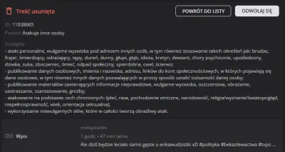 melquiades - O, właśnie sowiecka moderacja zrzuciła mi wpis zapowiadający rozmowę bab...
