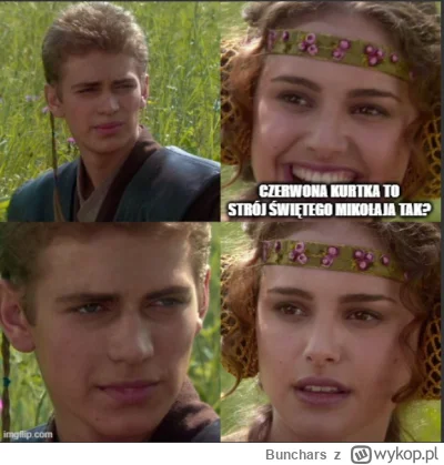 Bunchars - >czerwona kurtka to strój Świętego Mikołaja tak?

@TonyMalin: