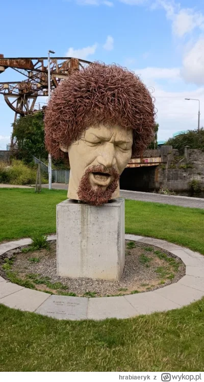 hrabiaeryk - Rzeźba przedstawia głowę Luke'a Kelly'ego — legendarnego irlandzkiego mu...