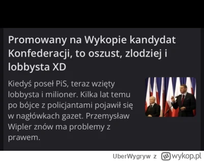 UberWygryw - Na pewno w ilosci kryminalistow Konfa bedzie na 1 miejscu XD