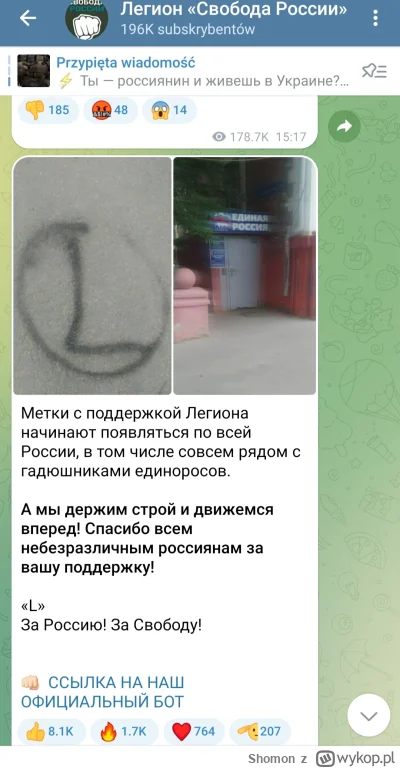 Shomon - Tłumacząc, kibice Legii malują na ścianach (L) w całej Rosji by wspierać wol...