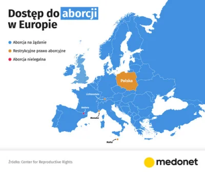 r0bs0n - #sejm W Europie 95 proc. kobiet mieszka w krajach zezwalających na aborcję b...