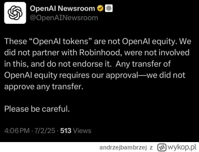 andrzejbambrzej - Ktoś tu wczoraj mówił, że Robinhood rozjeżdża właśnie konkurencję b...