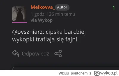 Wziuu_pontonem - Widzicie, nie wszyscy wykopki to morony zdaniem mlekovity