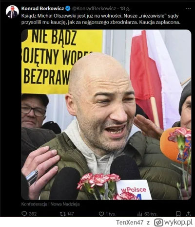 TenXen47 - No tak, biedny jest tylko podejrzany o defraudacje 100 mln zł. 
Konfedepis...